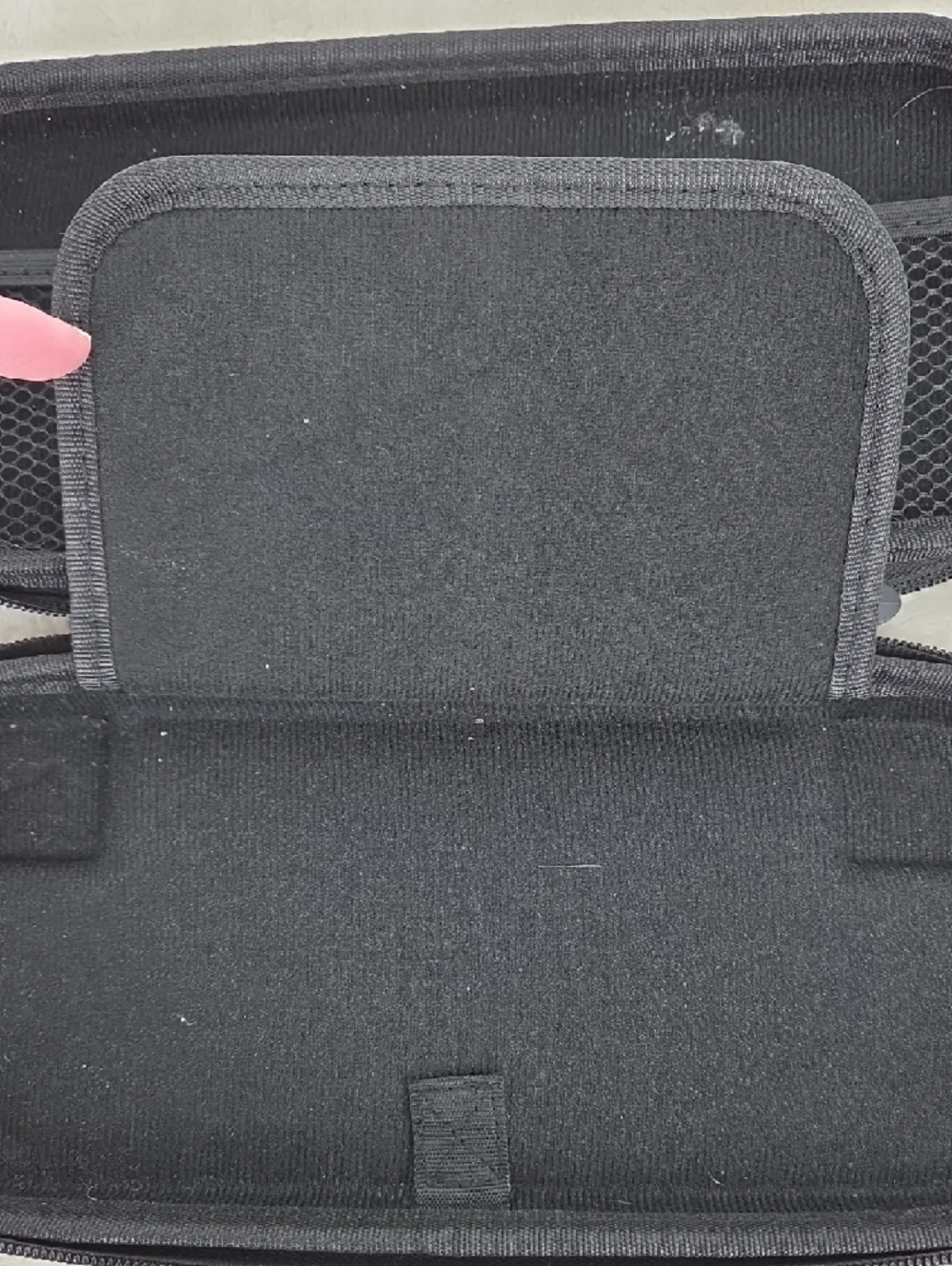 Handheld Console Carry Case - Black with Pastel Dinosaur Design